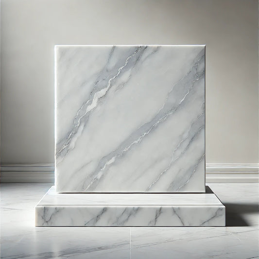 Classic Light Gray Marble Tile with Subtle Veining